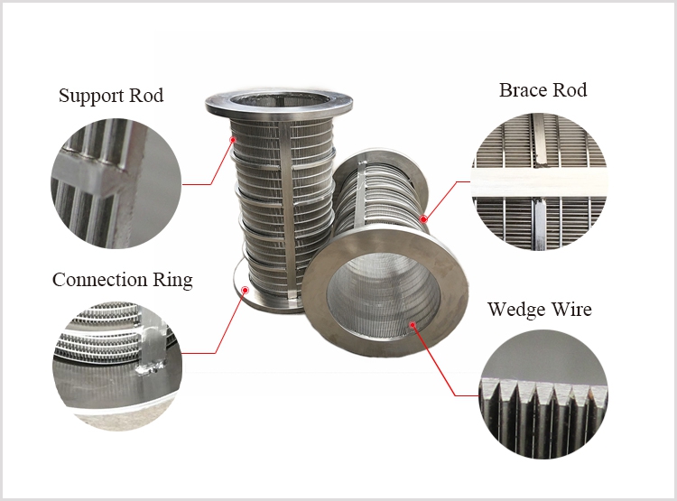 Wedge Wire Johnson Screen Filter Tube