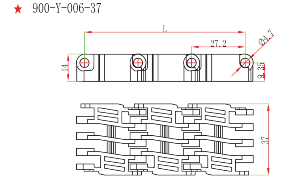 Plastic Mesh Belt