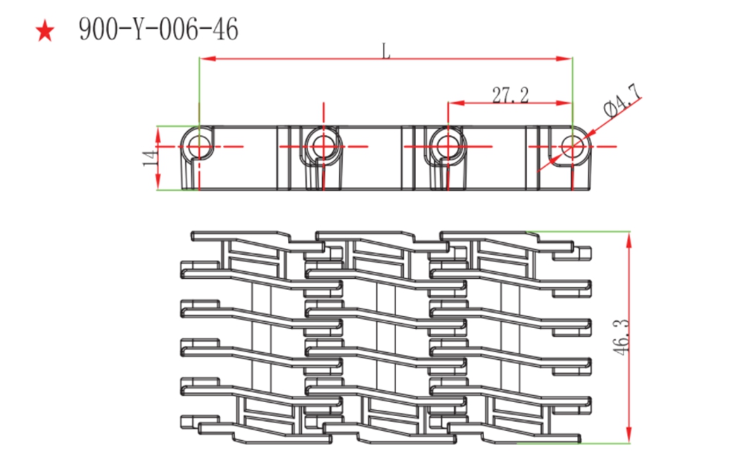 Plastic Mesh Belt