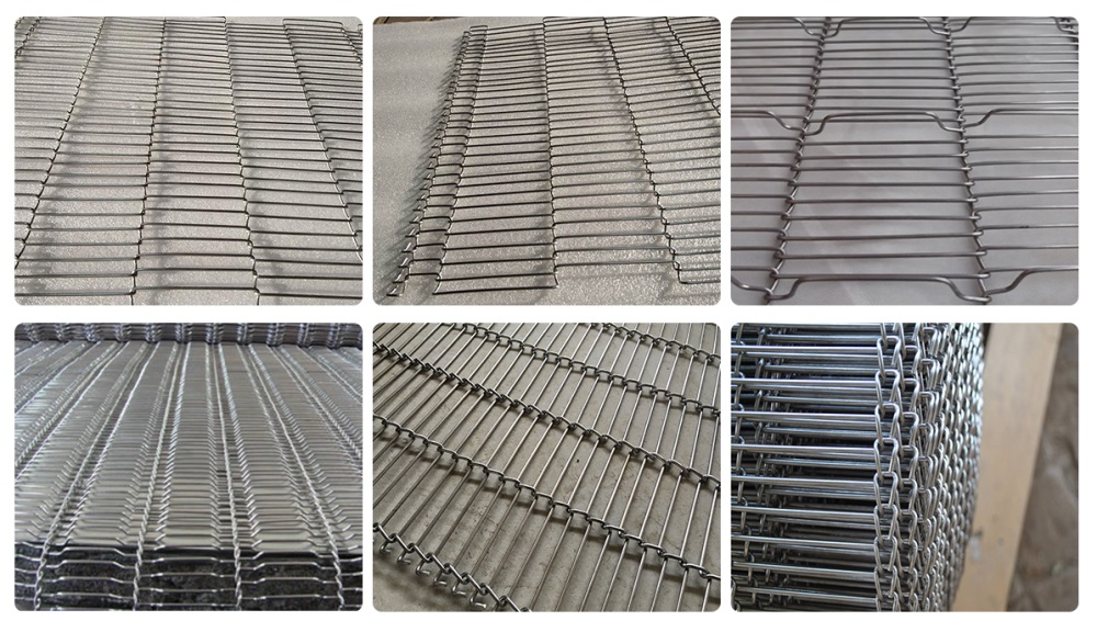 Flat Flex Wire Mesh Belt Edges