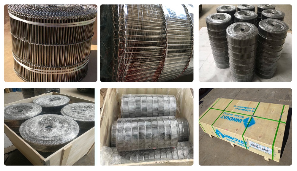Flat Flex Wire Mesh Belt Package and Shipment
