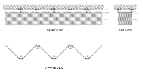 Chain link curtain