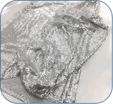 Metallic Sequin Flake Fabric Cloth 