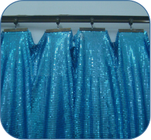 Metallic Sequin Flake Fabric Cloth 