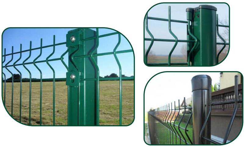 3D Curvy Welded Mesh Fence