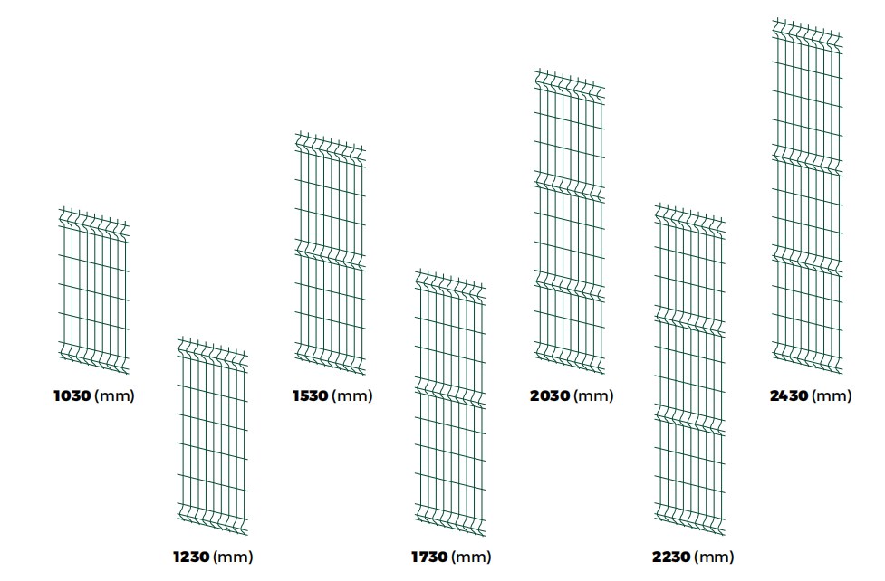 3D Curvy Welded Mesh Fence