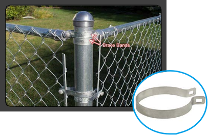 Chain link fence accessories