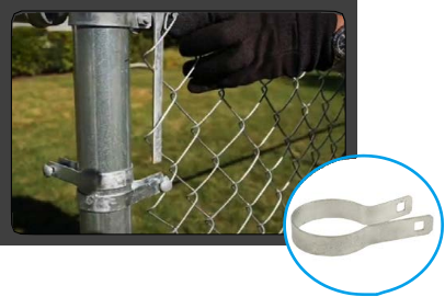 Chain link fence accessories