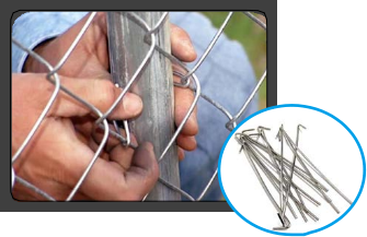 Chain link fence accessories