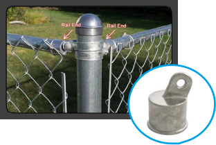 Chain link fence accessories